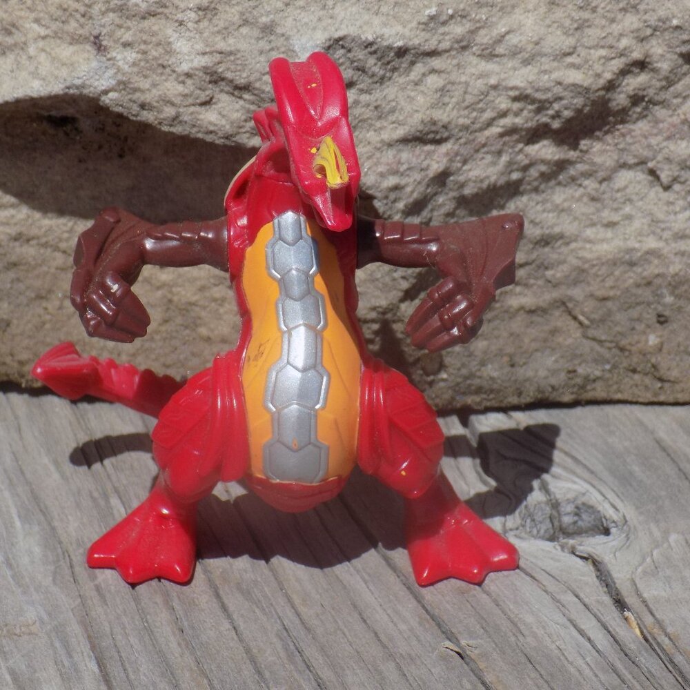 Dragon Red Yellow Brown Happy Meal Dragon Character  Cake Topper *